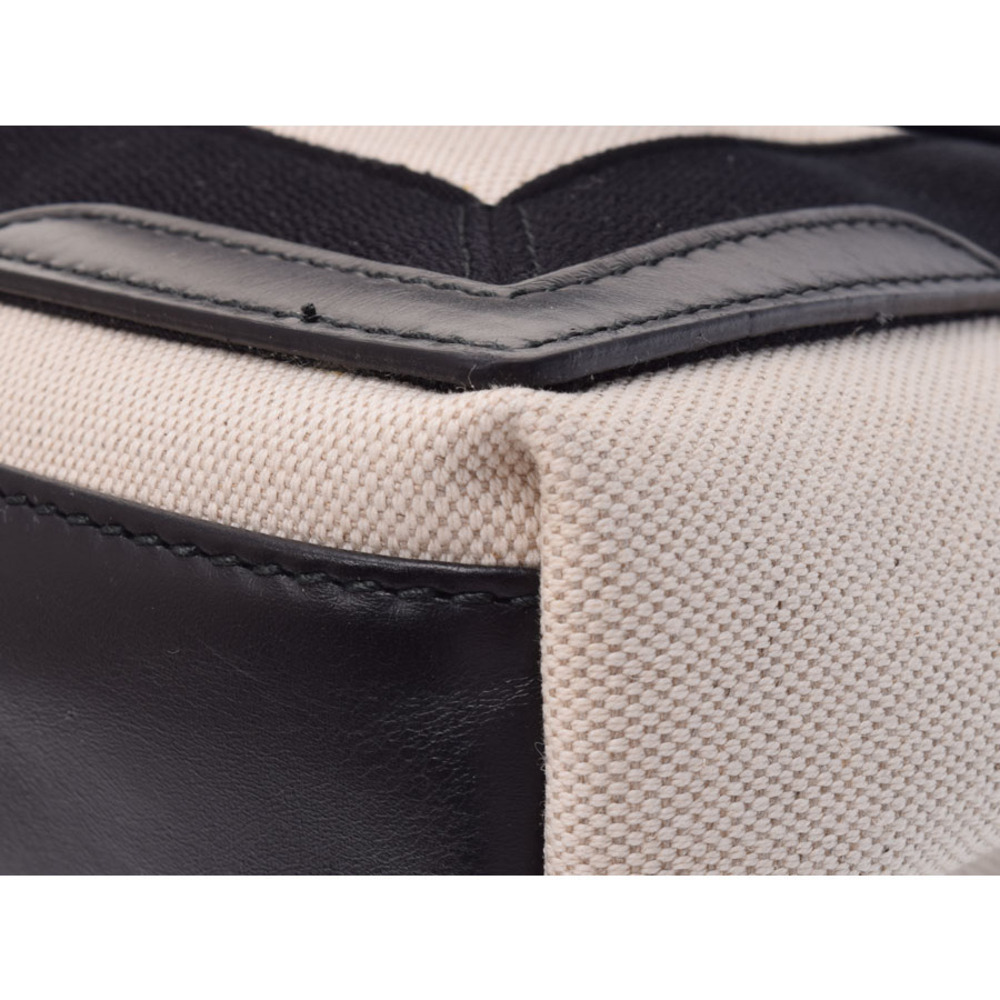 Balenciaga Navy Blue Cabas canvas tote bag white black pouch - Picture 7 of 9